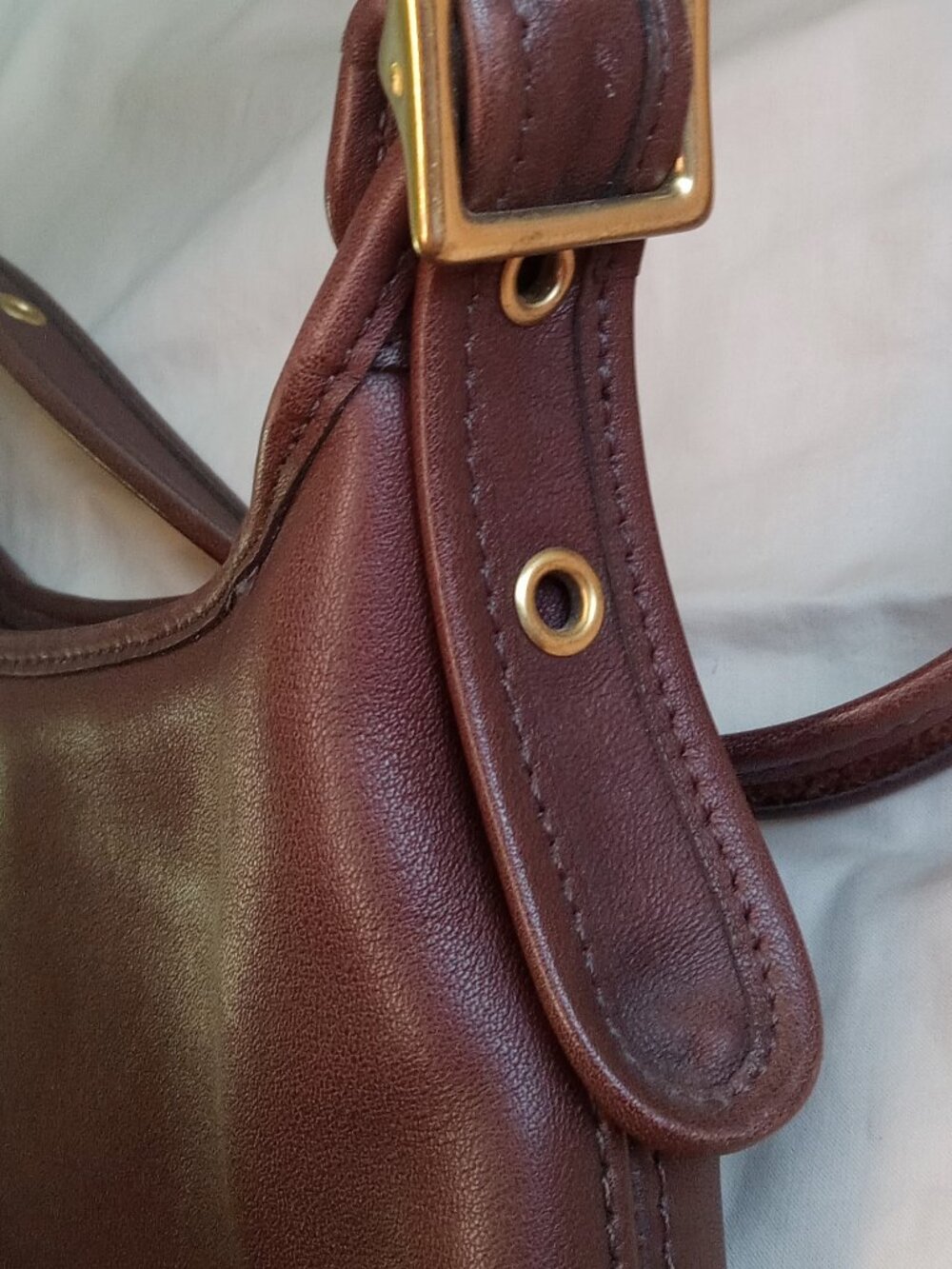 Vintage Coach Legacy Mahogany Leather Handbag Style 9136 vin - Picture 4 of 14